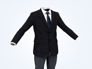 business suit man Modelo 3D