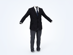 business suit man Modelo 3D