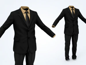 hombre traje de negocios Modelo 3D