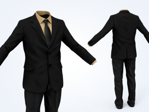 business suit man 3D 모델