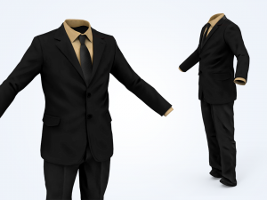 business suit man 3D 모델