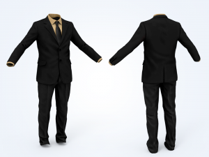 business suit man 3D 모델