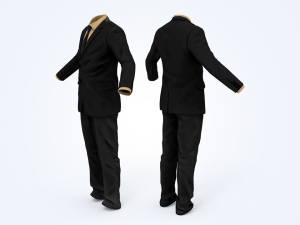 business suit man 3D 모델