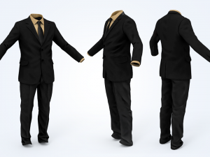 business suit man 3D 모델