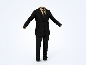 business suit man 3D 모델