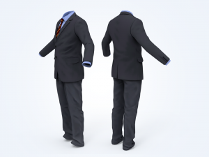 business suit man 3D Model