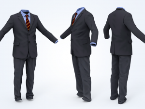 business suit man 3D Model
