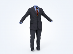 business suit man 3D Model