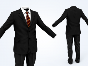 business suit man Modelo 3D