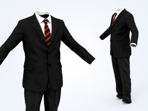 business suit man Modelo 3D