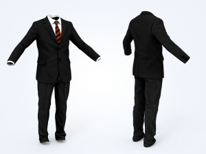 business suit man Modelo 3D