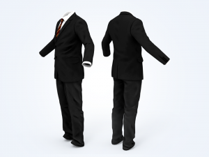 business suit man Modelo 3D