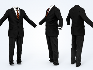 business suit man Modelo 3D