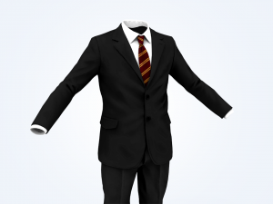 business suit man Modelo 3D