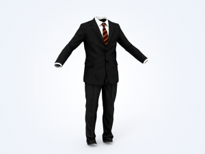 business suit man Modelo 3D