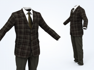 business suit man Model 3D