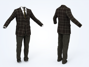 business suit man Model 3D
