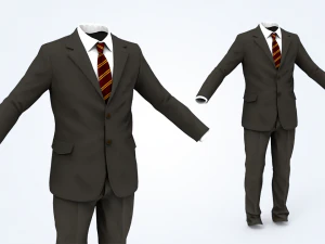 uomo in giacca e cravatta Modello 3D