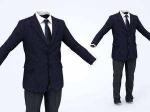 business suit man 3D Model