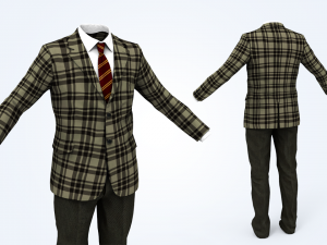 business suit man 3Dモデル