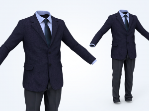 business suit man 3D Model