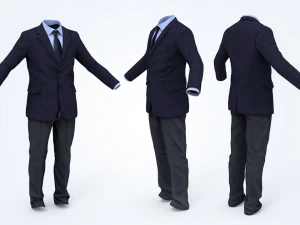 business suit man 3D Model
