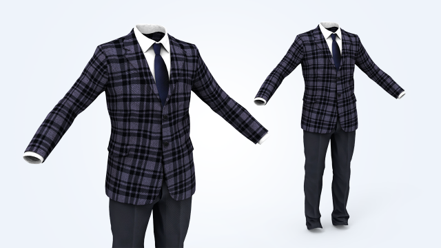 business suit man Modèle 3D .c4d .max .obj .3ds .fbx .stl .blend 