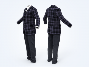 business suit man Modèle 3D