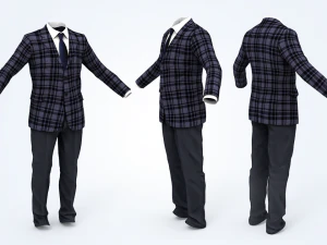 business suit man 3D Model