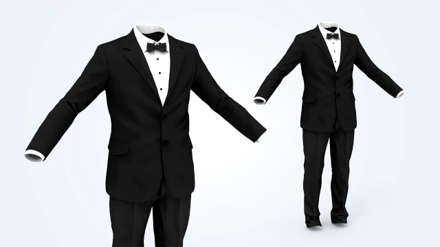 business suit man 3D Model .c4d .max .obj .3ds .fbx .stl .blend 