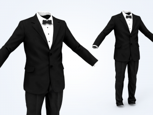 business suit man Model 3D