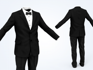 business suit man 3D 모델