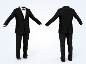 business suit man 3D 모델