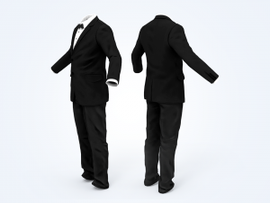 business suit man 3D 모델