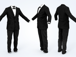 business suit man 3D 모델