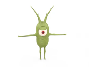 pl&acirc;ncton Modelo 3D