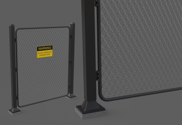 fence 3D Model .c4d .max .obj .3ds .fbx .stl .blend 