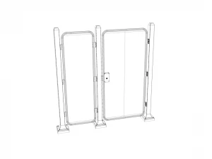 recinzione Modello 3D