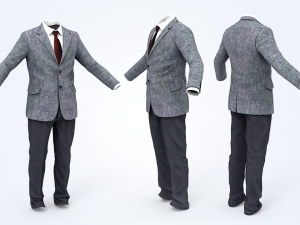 suit man 3D Model