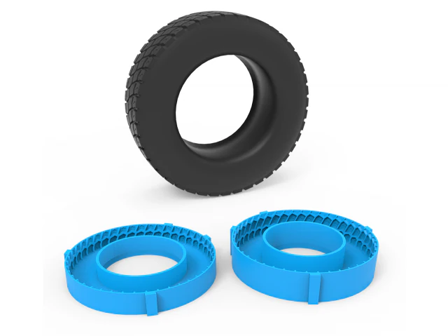 truck wheel template 3D Print Model .c4d .max .obj .3ds .fbx .stl .blend