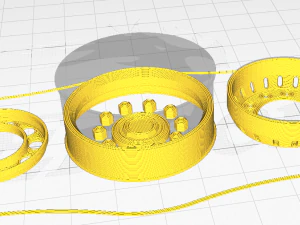 truck wheel 3D Print Model