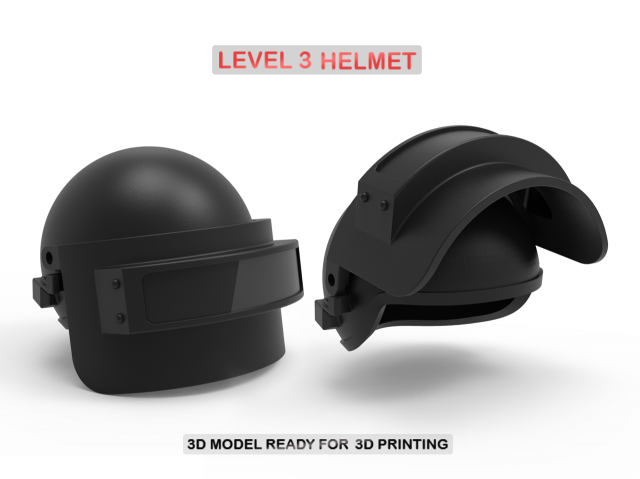 level 3 helmet 3D 프린트 모델 .c4d .max .obj .3ds .fbx .stl .blend 