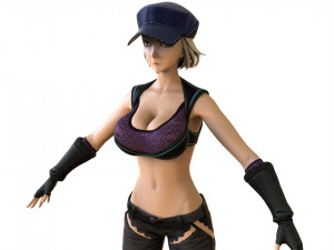 anime girl 3D Model