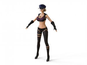 anime girl 3D Model