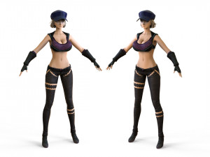 anime girl 3D Model
