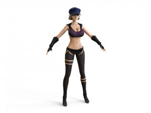 anime girl 3D Model