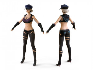 anime girl 3D Model
