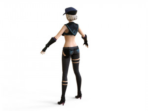 anime girl 3D Model