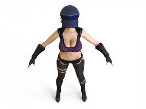 anime girl 3D Model