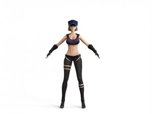 anime girl 3D Model